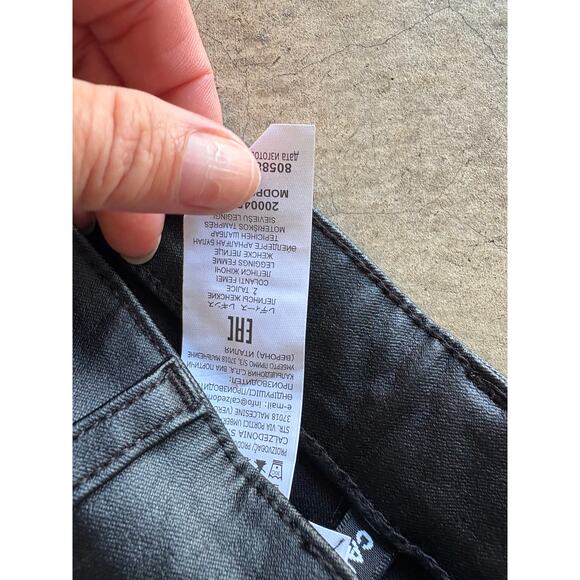 Calzedonia Faux Leather Skinny Jean Legging — NBW (Sleek 1960’s Moto Finish) XS - Picture 8 of 9